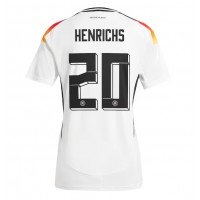 Camiseta Alemania Benjamin Henrichs #20 Primera Equipación Replica Eurocopa 2024 para mujer mangas cortas